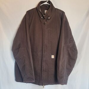 Carhartt Men's Workwear Loose Fit Sherpa Lined Duck Canvas Jacket Coat Size 4X